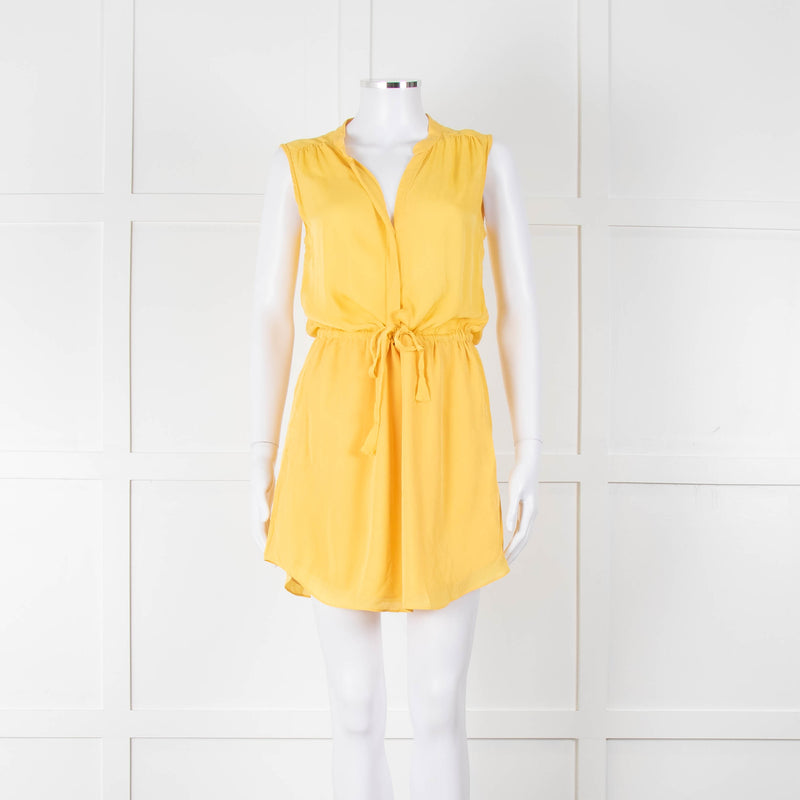 Babaton Yellow Sleeveless Mini Sundress