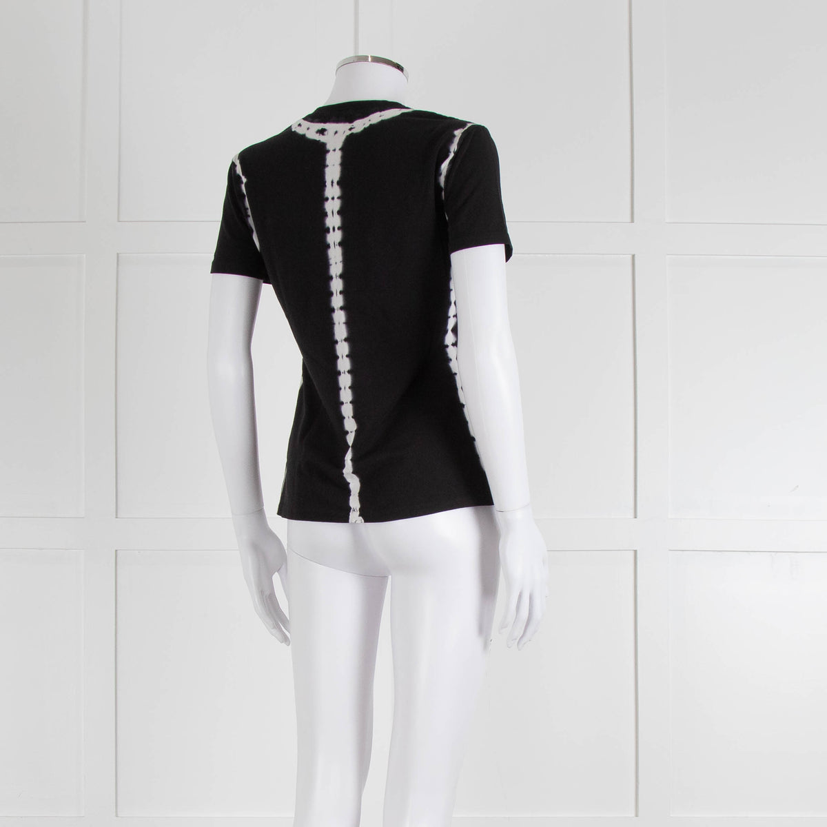 Proenza Schouler Black Tie Dye Detail Short Sleeve T-Shirt