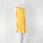 Babaton Yellow Sleeveless Mini Sundress