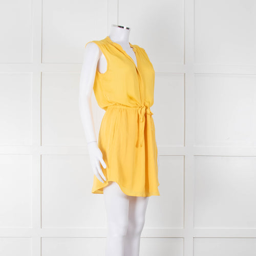 Babaton Yellow Sleeveless Mini Sundress