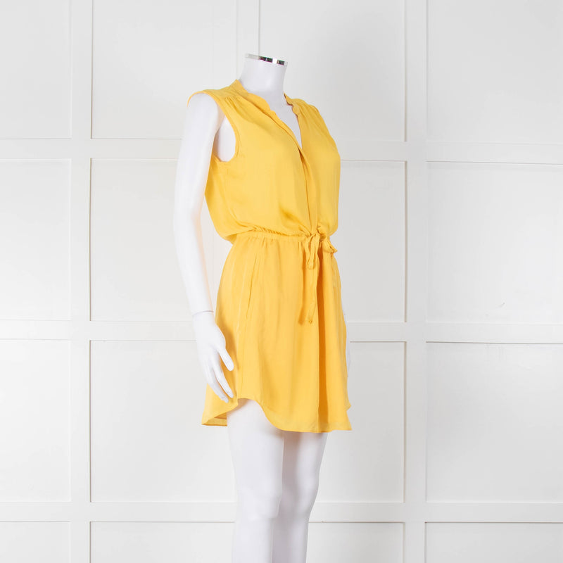 Babaton Yellow Sleeveless Mini Sundress