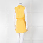Babaton Yellow Sleeveless Mini Sundress