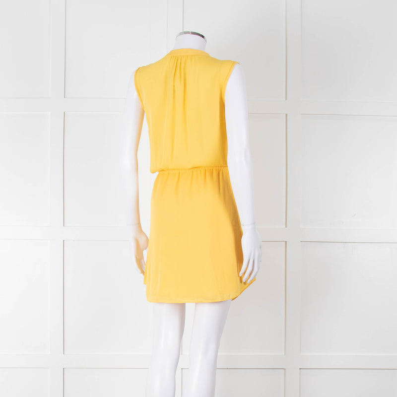 Babaton Yellow Sleeveless Mini Sundress