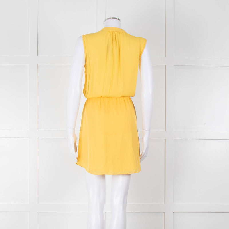 Babaton Yellow Sleeveless Mini Sundress
