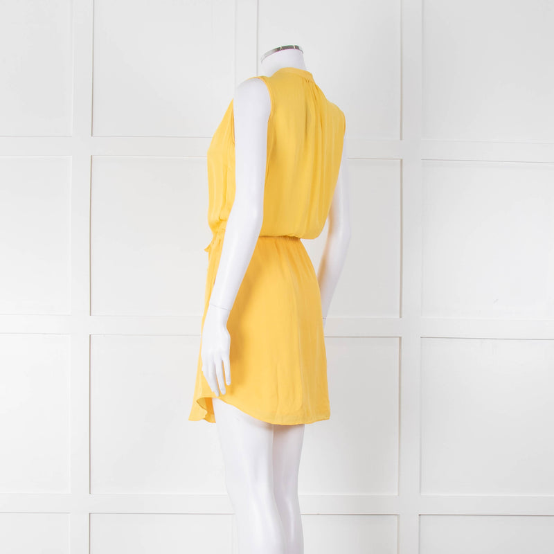 Babaton Yellow Sleeveless Mini Sundress