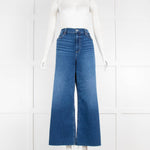 Paige Blue Anessa Wide Leg High Rise Jeans