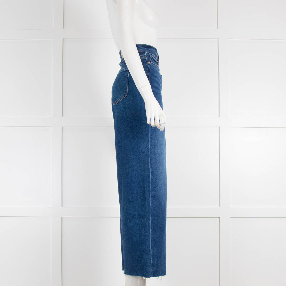 Paige Blue Anessa Wide Leg High Rise Jeans