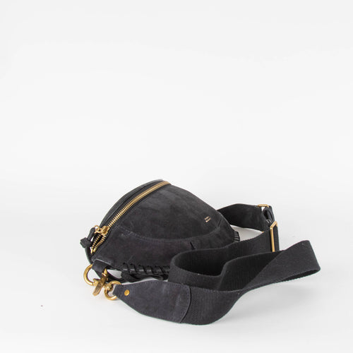 Isabel Marant Black Suede Skano Belt Bag