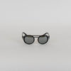 Moncler Black Mirrored Round Sunglasses