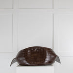 Wandler Brown Embossed Leather MiaTote Bag