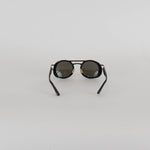 Moncler Black Mirrored Round Sunglasses