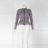 Burberry Lilac Rushed Peplum Jacket