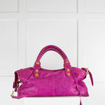 Balenciaga Cyclamen Leather GSH Part Time Tote