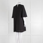 Isabel Marant Etoile Black Cotton Embroidered Tunic Dress