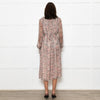 Zadig & Voltaire Pale Pink Multi Floral Oversized Belted Dress