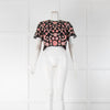 Needle & Thread Black Pink Embellished Cropped Top