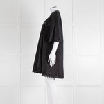 Isabel Marant Etoile Black Cotton Embroidered Tunic Dress