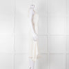 Miu Miu White Cream Lace Trim Sleeveless Dress