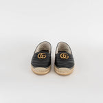 Gucci Black Leather Espadrilles