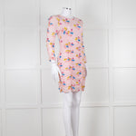 Ganni Ruched Multicoloured Ruched Dress