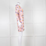 Ganni Ruched Multicoloured Ruched Dress