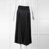 D .Exterior Grey Pleat Wool Skirt