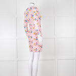 Ganni Ruched Multicoloured Ruched Dress