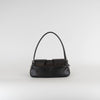 16Arlington Kikka Black Leather Shoulder Bag