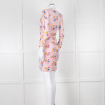 Ganni Ruched Multicoloured Ruched Dress