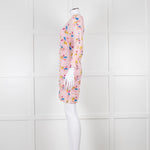 Ganni Ruched Multicoloured Ruched Dress