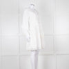 Claudie Pierlot White Lace Broderie Long Sleeve Mini Dress