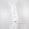 Claudie Pierlot White Lace Broderie Long Sleeve Mini Dress