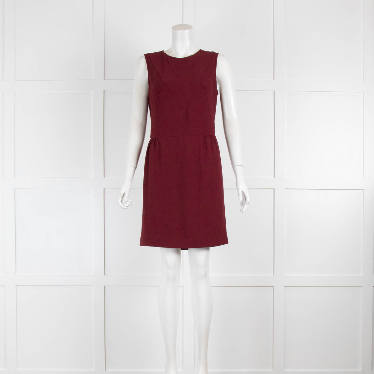 Sandro Burgundy Sleeveless Shift Dress Phoenix Style Sandro Burgundy Sleeveless Shift Dress Phoenix Style