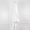 Claudie Pierlot White Lace Broderie Long Sleeve Mini Dress