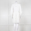 Claudie Pierlot White Lace Broderie Long Sleeve Mini Dress