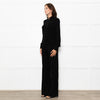 Me+Em Black Jersey Zip Front Sleeved Jumpsuit