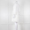 Claudie Pierlot White Lace Broderie Long Sleeve Mini Dress