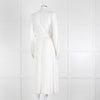 Goat Josephine Cream Belted Midi Dress
