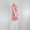 Badgley Mischka Pink and Orange Floral Mini Dress