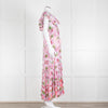 Miss June Pink Floral Frilled Off Shoulder Maxi Dress