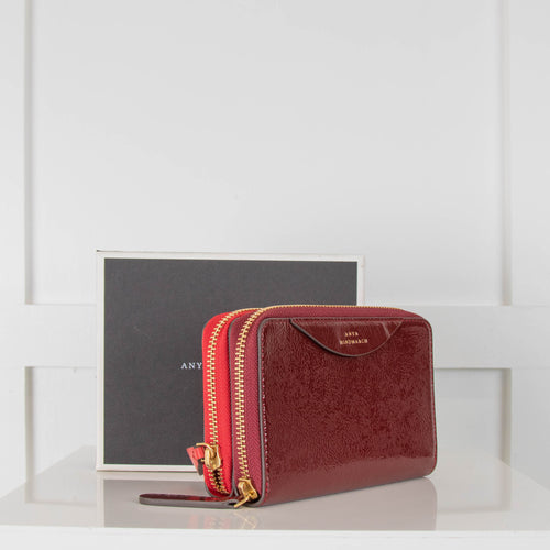 Anya Hindmarch Bright Red Double Wallet