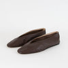 Le Monde Beryl Brown Leather Slipper