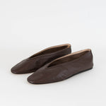 Le Monde Beryl Brown Leather Slipper