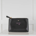 Anya Hindmarch Loose Pocket Black London Grain Purse