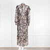 Miss June Black And Beige Paisley High Neck Maxi Dress With Slip