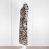 Miss June Black And Beige Paisley High Neck Maxi Dress With Slip