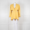 Jacquemus Yellow Le Robe Bari Linen Cutout Dress