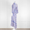Ba&sh Blue And White Floral Paisley Maxi Dress