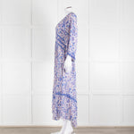 Ba&sh Blue And White Floral Paisley Maxi Dress