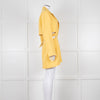Jacquemus Yellow Le Robe Bari Linen Cutout Dress